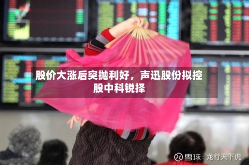 股价大涨后突抛利好，声迅股份拟控股中科锐择-第2张图片