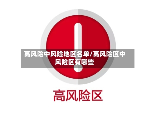 高风险中风险地区名单/高风险区中风险区有哪些
