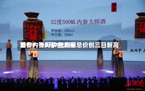 酒价内参6月7日费用发布：飞天茅台大涨 总价创三日新高