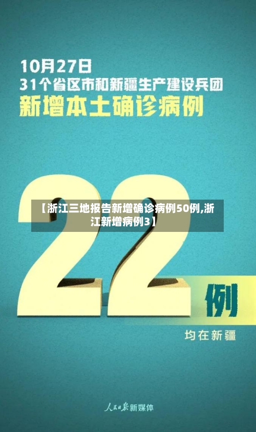【浙江三地报告新增确诊病例50例,浙江新增病例3】