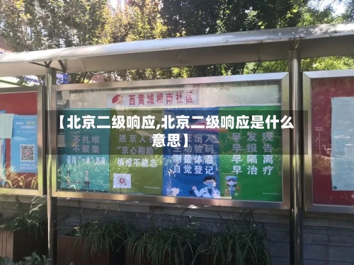 【北京二级响应,北京二级响应是什么意思】
