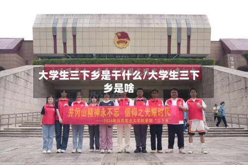 大学生三下乡是干什么/大学生三下乡是啥-第3张图片