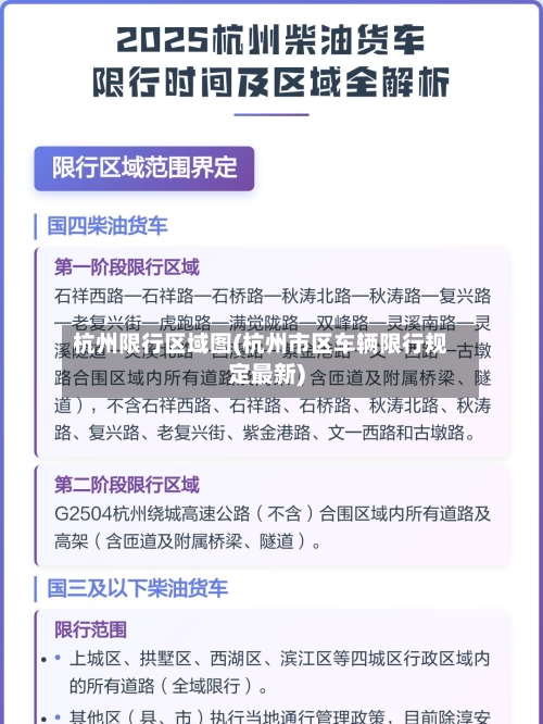 杭州限行区域图(杭州市区车辆限行规定最新)