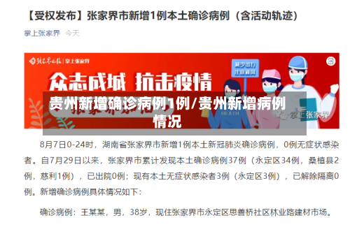 贵州新增确诊病例1例/贵州新增病例情况-第3张图片