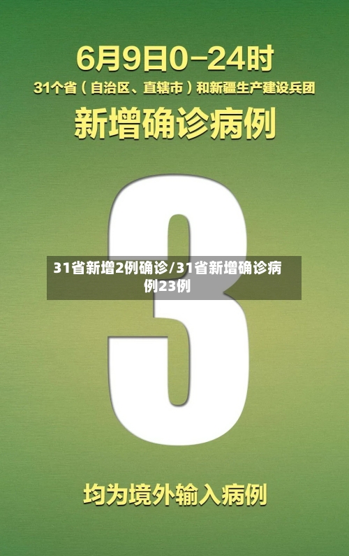 31省新增2例确诊/31省新增确诊病例23例-第2张图片