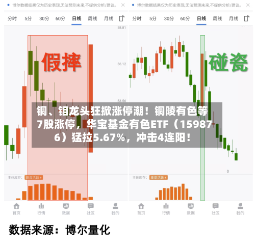 铜	、钼龙头狂掀涨停潮！铜陵有色等7股涨停，华宝基金有色ETF（159876）猛拉5.67%，冲击4连阳！-第2张图片